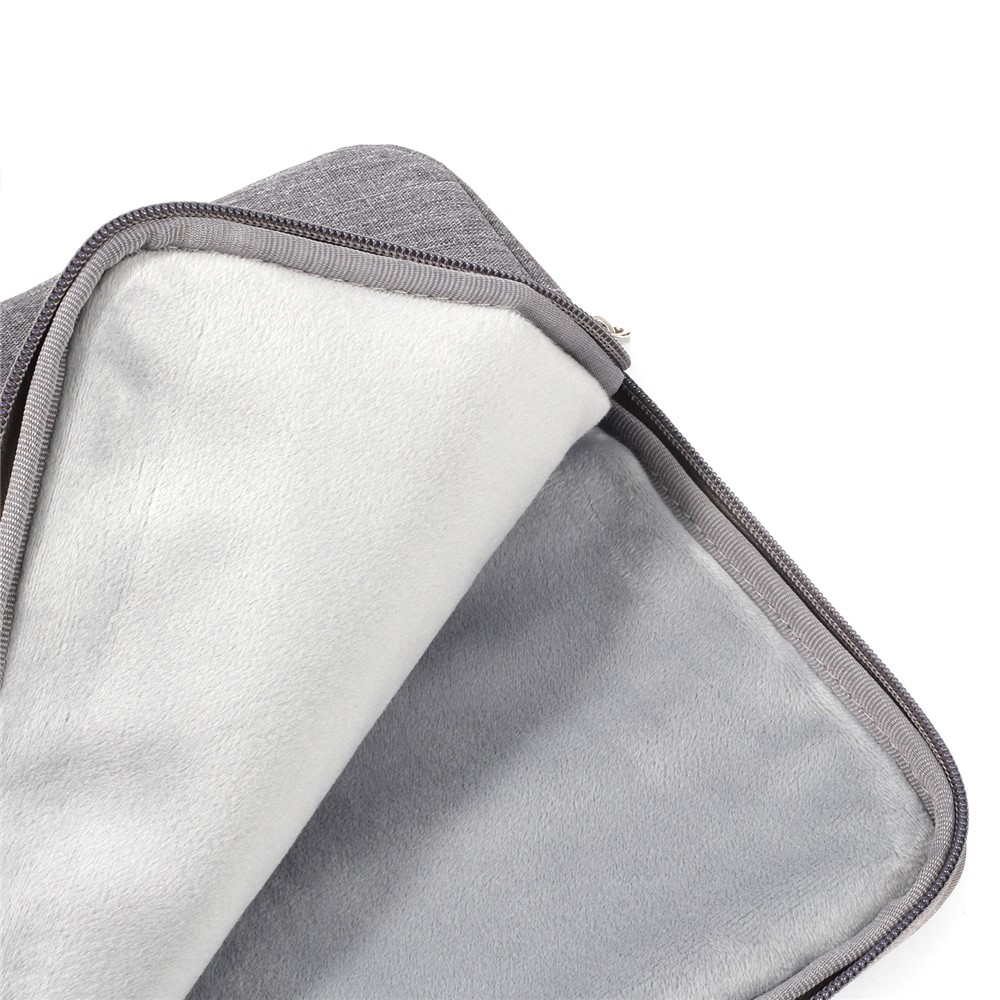 Jeans Stoff Modische 13,3-Zoll-Notebook-Tasche Tasche Mit Griff - Grau-9