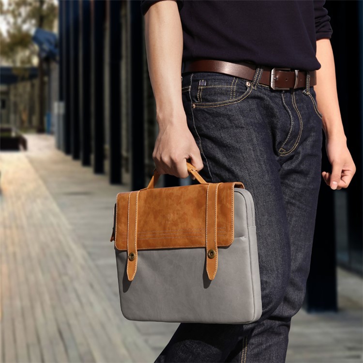 BASEUS British Series Laptop Handbag for iPad Pro 12.9/Macbook Air 13.3 etc - Brown-14