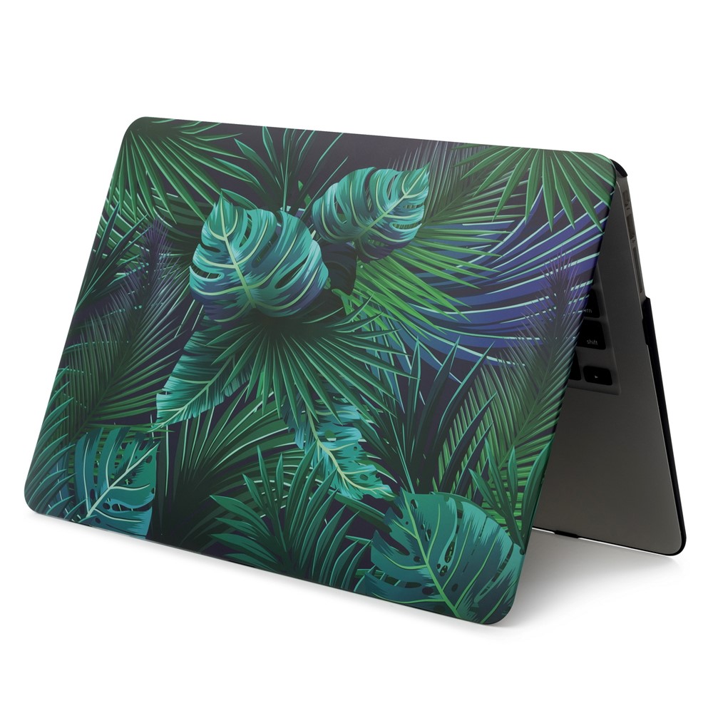 Pattern Printing Plastic Protector Cover Shell for MacBook Pro 15-inch (2016) 15.4" - Green Leaves-4