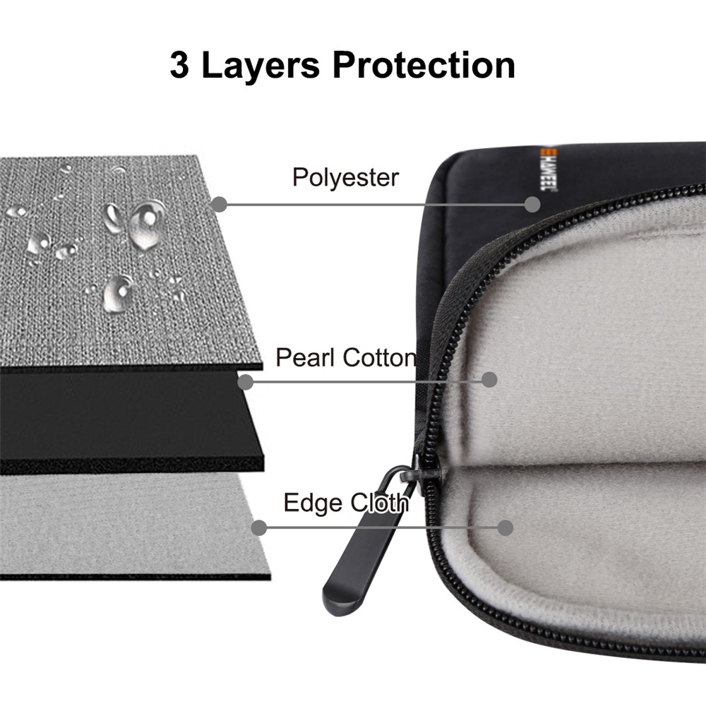 Housse De Protection HAWEEL Anti-éclaboussures Étui Pour Tablette Oxford Pour Tablettes De 7,9 Pouces - Noir-5
