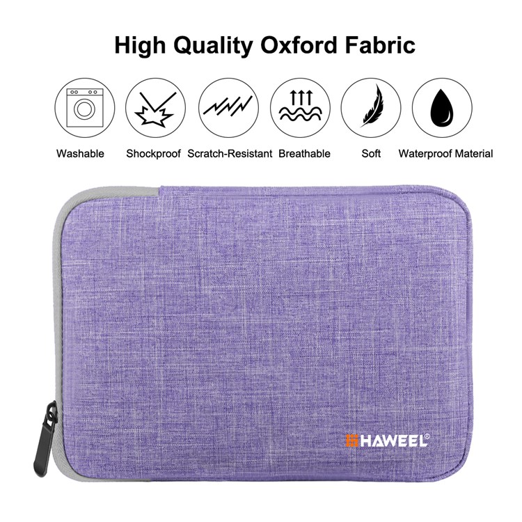 HAWEEL Spritzwassergeschützte, Stoßfeste Oxford-Schutztasche Für 9,7-Zoll-Tablet / Laptop - Lila-2