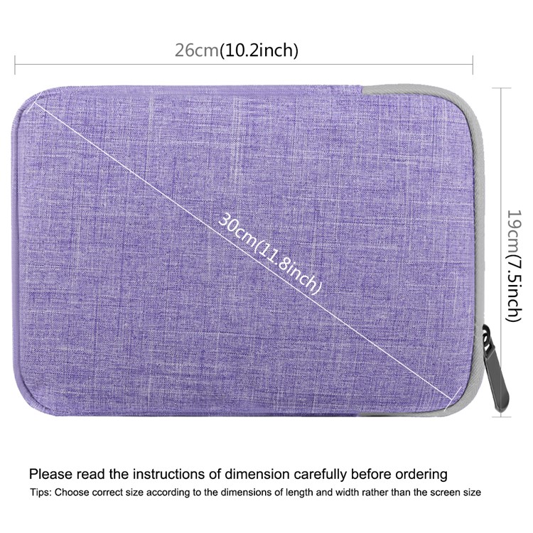 HAWEEL Spritzwassergeschützte, Stoßfeste Oxford-Schutztasche Für 9,7-Zoll-Tablet / Laptop - Lila-3