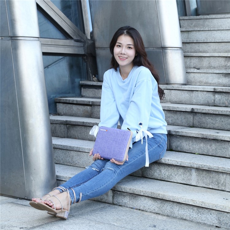 HAWEEL Spritzwassergeschützte, Stoßfeste Oxford-Schutztasche Für 9,7-Zoll-Tablet / Laptop - Lila-8