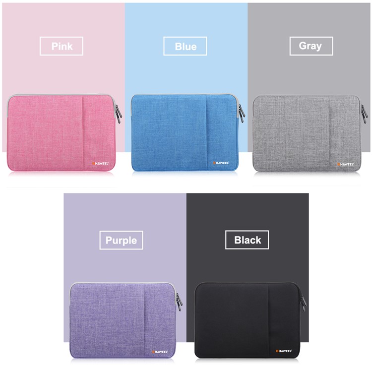 HAWEEL Splash-proof Shockproof Oxford Pouch Bag Case for 11-inch Tablet/Laptop - Purple-10