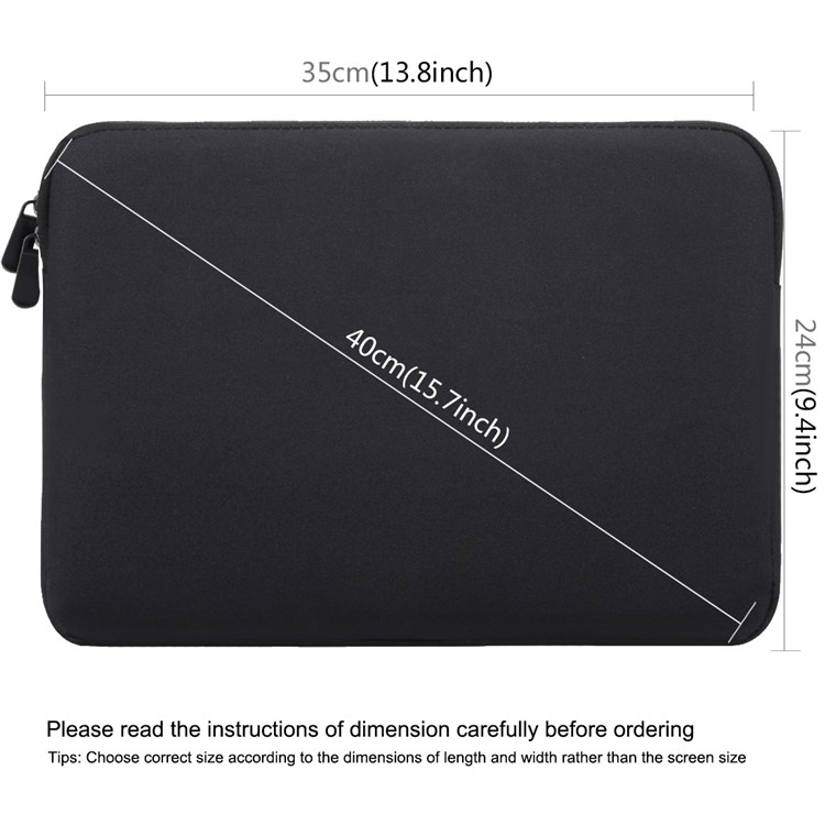 Housse De Protection HAWEEL Anti-éclaboussures Pour Ordinateurs Portables / Tablettes De 13 Pouces - Noir-3