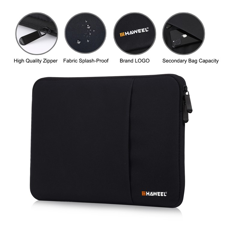 Housse De Protection HAWEEL Anti-éclaboussures Pour Ordinateurs Portables / Tablettes De 13 Pouces - Noir-4