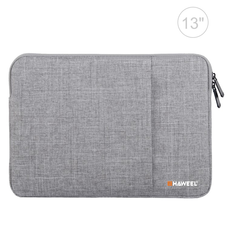 Haweel Sclash à L'épreuve D'amortisseur Pour Choc Portant Pagnière de Manche en Tissu Oxford Pour Ordinateurs Portables / Tablettes de 13 Pouces - Gris