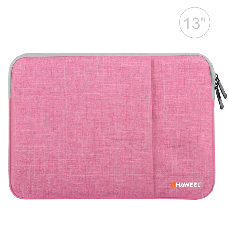 Housse De Protection HAWEEL Anti-éclaboussures À Manches Oxford Pour Ordinateurs Portables / Tablettes De 13 Pouces - Rose-1