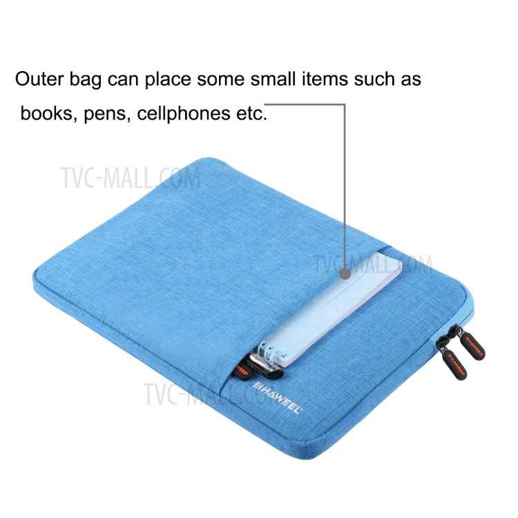 Housse De Protection À Manches Longues HAWEEL Anti-éclaboussures Pour Ordinateurs Portables / Tablettes De 13 Pouces - Bleu-11