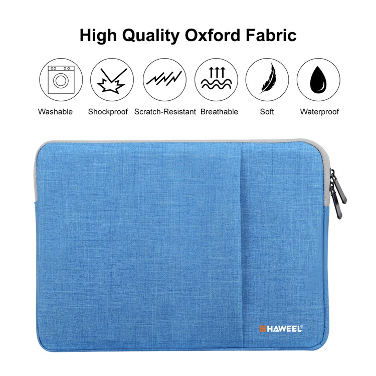 Housse De Protection À Manches Longues HAWEEL Anti-éclaboussures Pour Ordinateurs Portables / Tablettes De 13 Pouces - Bleu-2