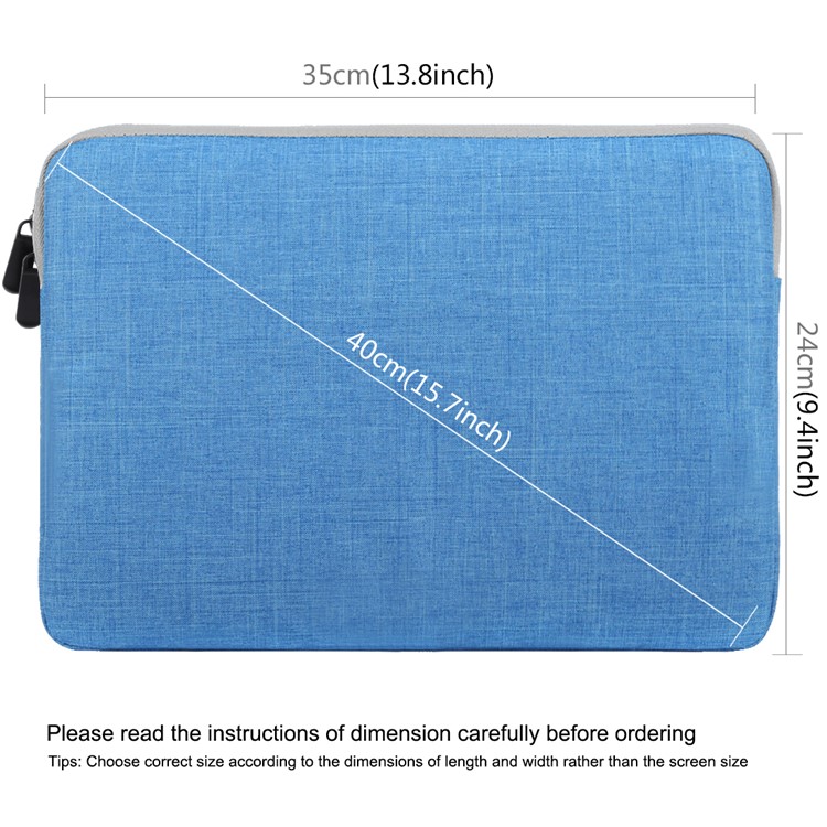 Housse De Protection À Manches Longues HAWEEL Anti-éclaboussures Pour Ordinateurs Portables / Tablettes De 13 Pouces - Bleu-3