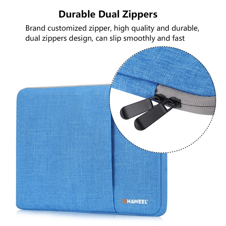 Housse De Protection À Manches Longues HAWEEL Anti-éclaboussures Pour Ordinateurs Portables / Tablettes De 13 Pouces - Bleu-6