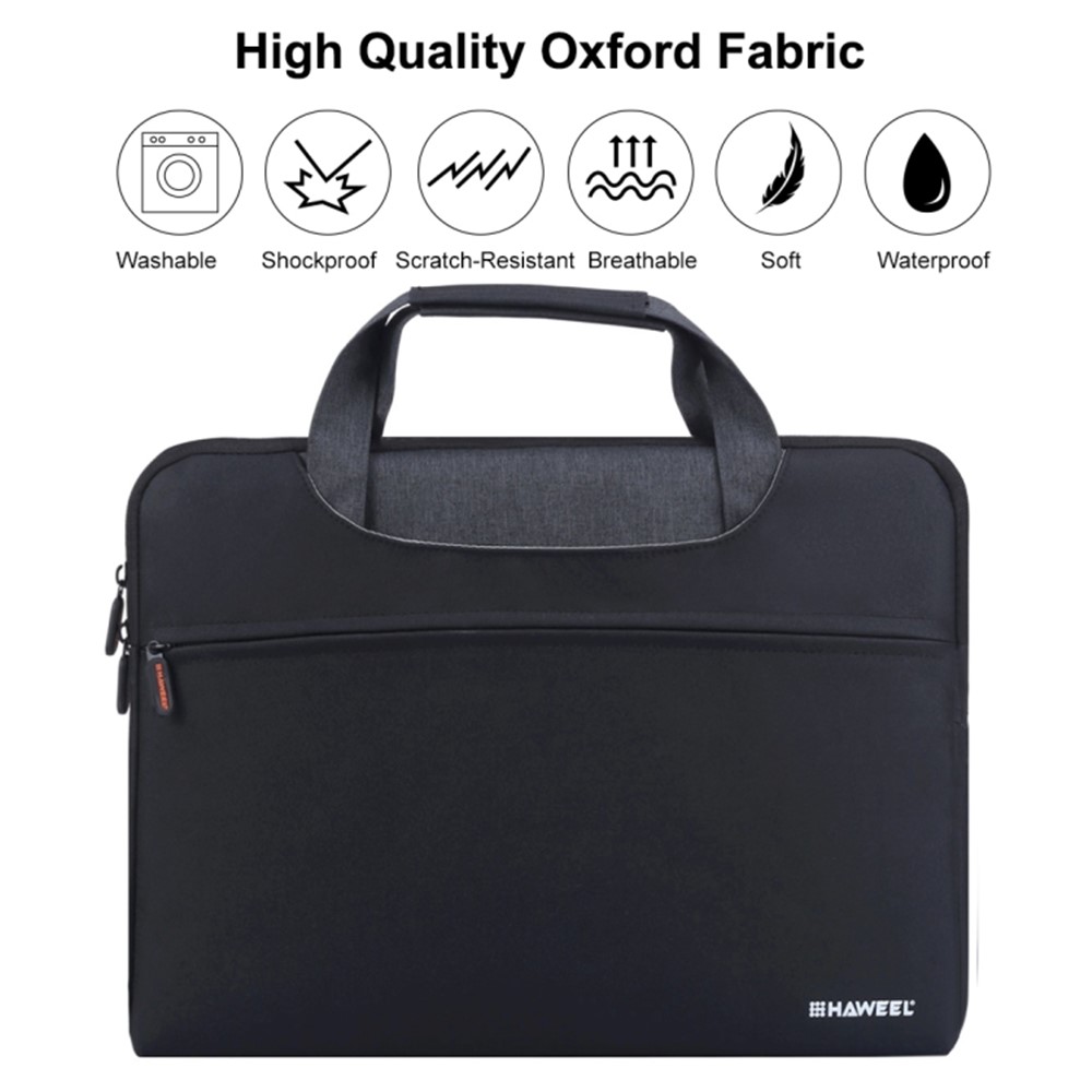 HAWEEL Wasserdichte Stoßfeste Oxford-Tasche Für 15-Zoll-Laptops / Tablets - Schwarz-2