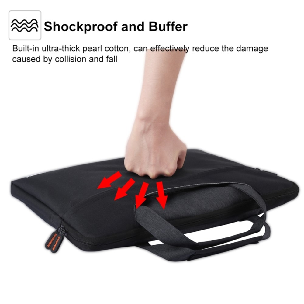 HAWEEL Wasserdichte Stoßfeste Oxford-Tasche Für 15-Zoll-Laptops / Tablets - Schwarz-6