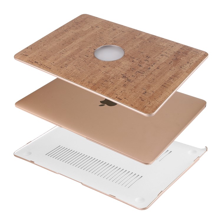 Lebendige Holz Lederhaut Hartschale Für Macbook Pro 13.3 Mit Retina-Display - Khaki-3