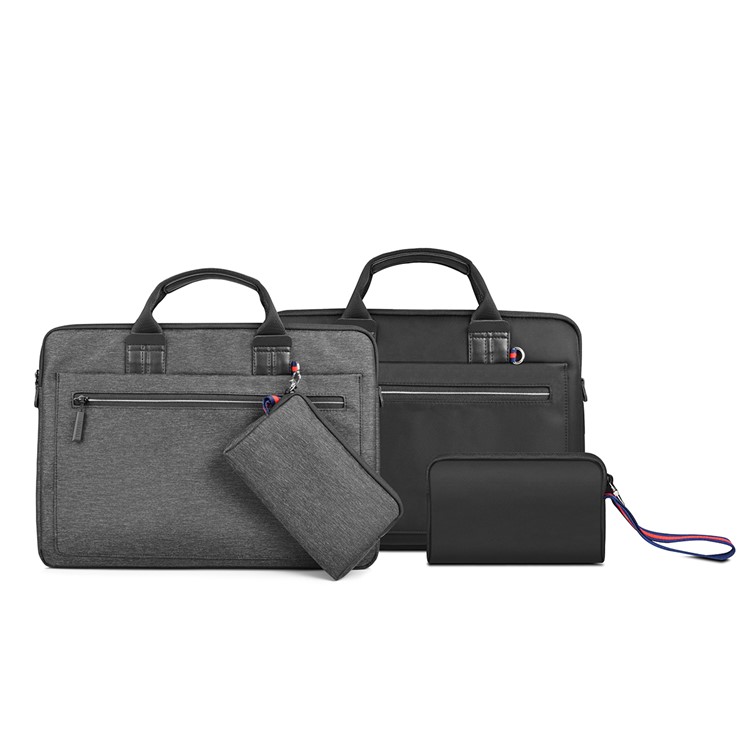 WIWU Athena Portable Laptop Hand Bag + Small Mouse Storing Bag for 15.4-inch Laptop - Black-2
