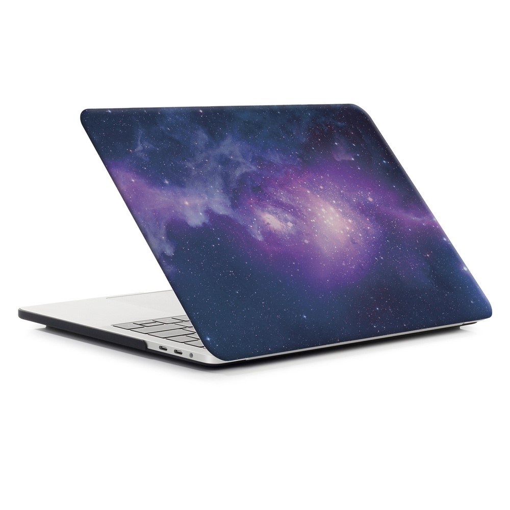 Funda Protectora Delantera / Trasera Dura Para Macbook Air 13.3 Pulgadas A1932 (2018) / Aire De 13.3 Pulgadas Con Retina (2018). - Cielo Estrellado / Púrpura-2
