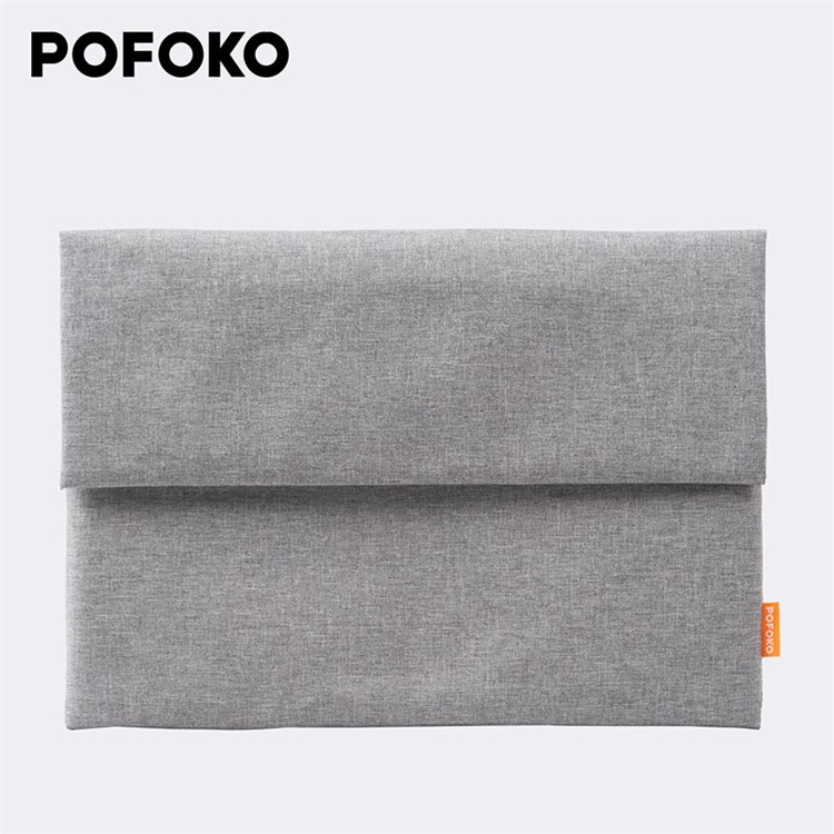POFOKO Etui De Protection Pour Ordinateur Portable À Fermeture De 13 Pouces, Taille: 330 X 250 X 15cm - Gris-1