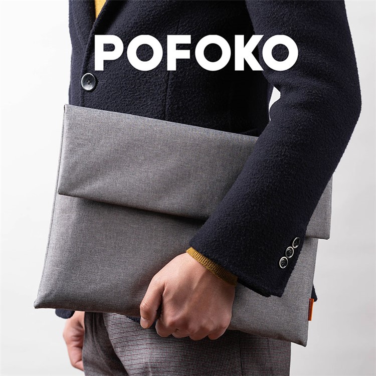 POFOKO Etui De Protection Pour Ordinateur Portable À Fermeture De 13 Pouces, Taille: 330 X 250 X 15cm - Gris-4