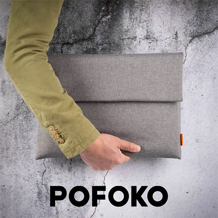 POFOKO Etui De Protection Pour Ordinateur Portable À Fermeture De 13 Pouces, Taille: 330 X 250 X 15cm - Gris-5
