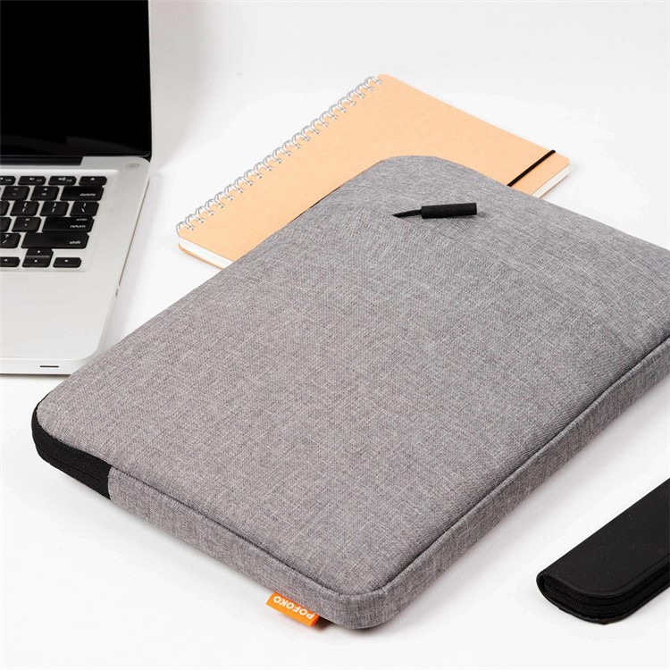 POFOKO 14 Zoll Spritzwassergeschützte Laptop-Hülle, Größe: 380 X 270 X 20 Cm - Grau-7