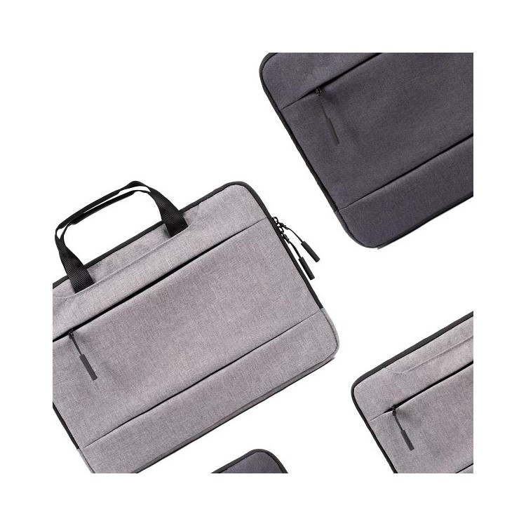 POFOKO Businesses Style Laptop Bag with Concealable Handle for 15.6 inch Laptop, Size: 385 x 263 x 27mm - Grey-10