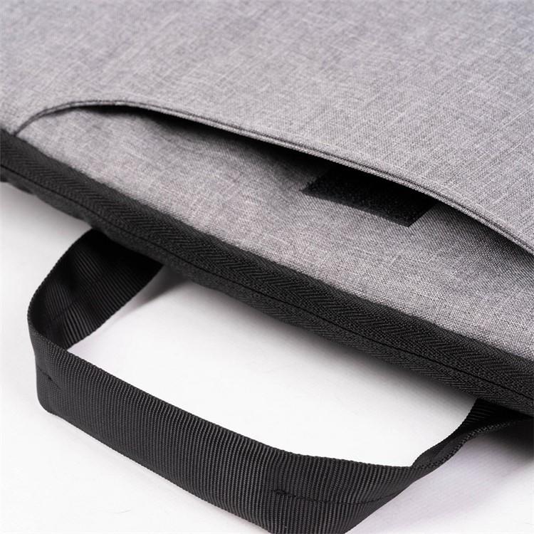 POFOKO Businesses Style Laptop Bag with Concealable Handle for 15.6 inch Laptop, Size: 385 x 263 x 27mm - Grey-6