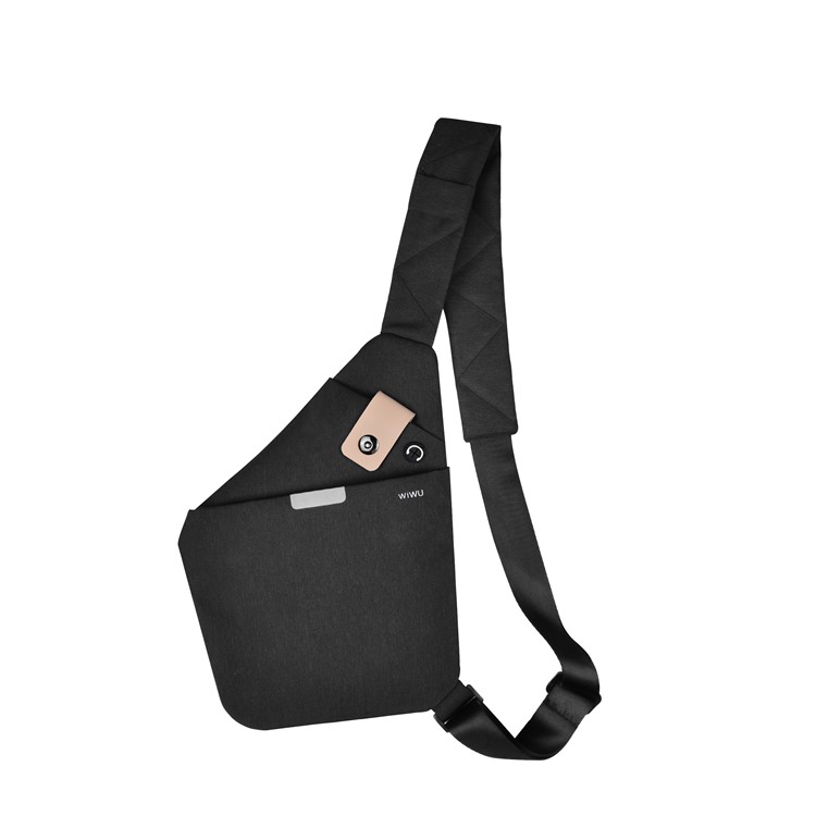 WIWU Shoulder Chest Crossbody Bag for Men - Black-1