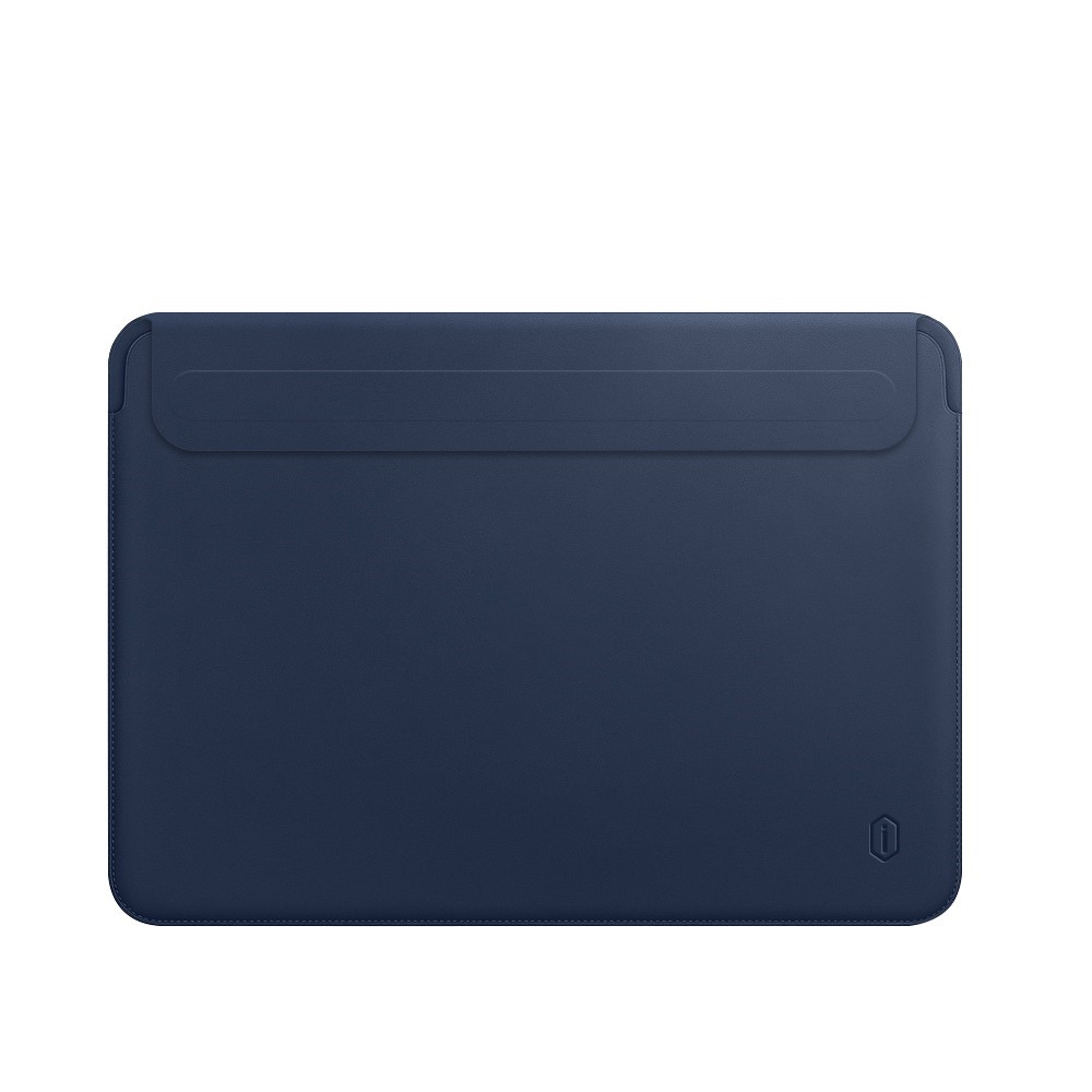 WIWU Skinpro 2nd Generation Ultra-thin PU Leather Laptop Sleeve Bag for MacBook Pro 13.3-inch - Blue-2