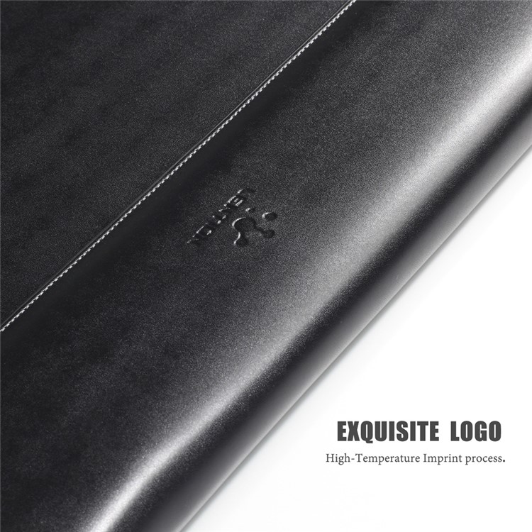 LENTION Slim Leather Carry Bag para MacBook Pro 15,4 polegadas com Retina Display - Preto-2