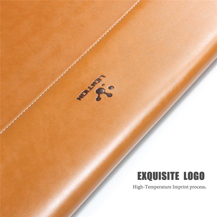 LENTION Echte Lederhülle Tasche Für MacBook Air 11 Zoll / MacBook 12-Zoll Mit Retina-Display (2015) - Braun-3