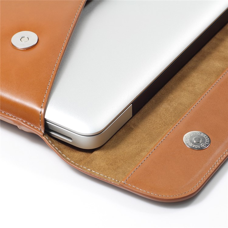 LENTION Echte Lederhülle Tasche Für MacBook Air 11 Zoll / MacBook 12-Zoll Mit Retina-Display (2015) - Braun-6