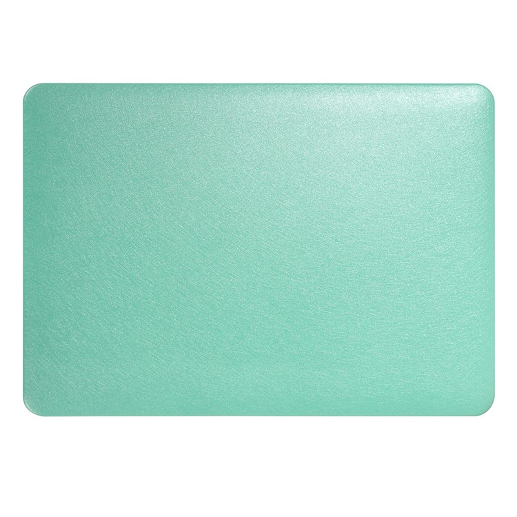 Snap-on Seide Leder Beschichtet Hartschale Für MacBook Air 13,3-Zoll - Cyan-3