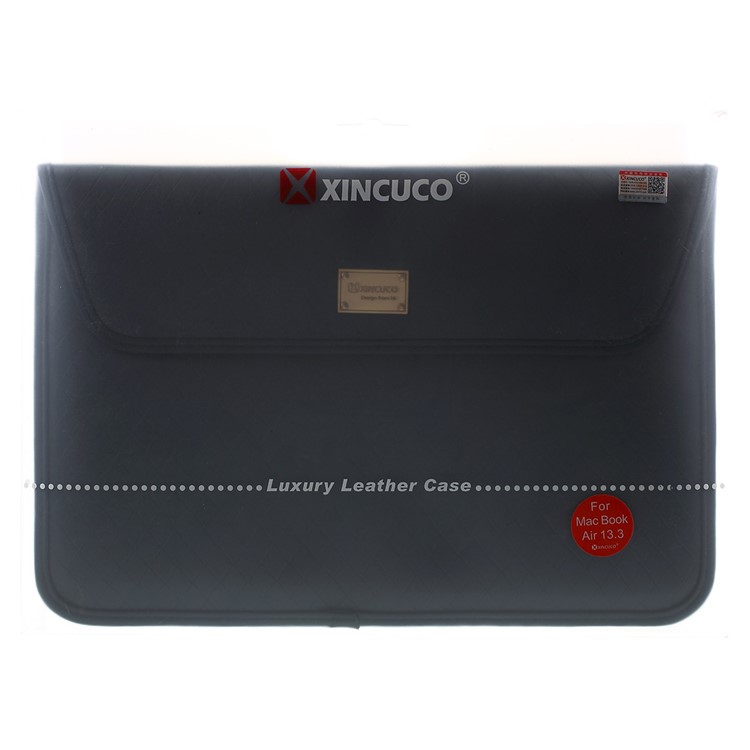 XINCUCO Gro Série Texturé Vessie Sac D'ordinateur Portable Pour Macbook Air 11 Pouces / 12 Pouces Avec Écran Rétine (2015) - Noir-10