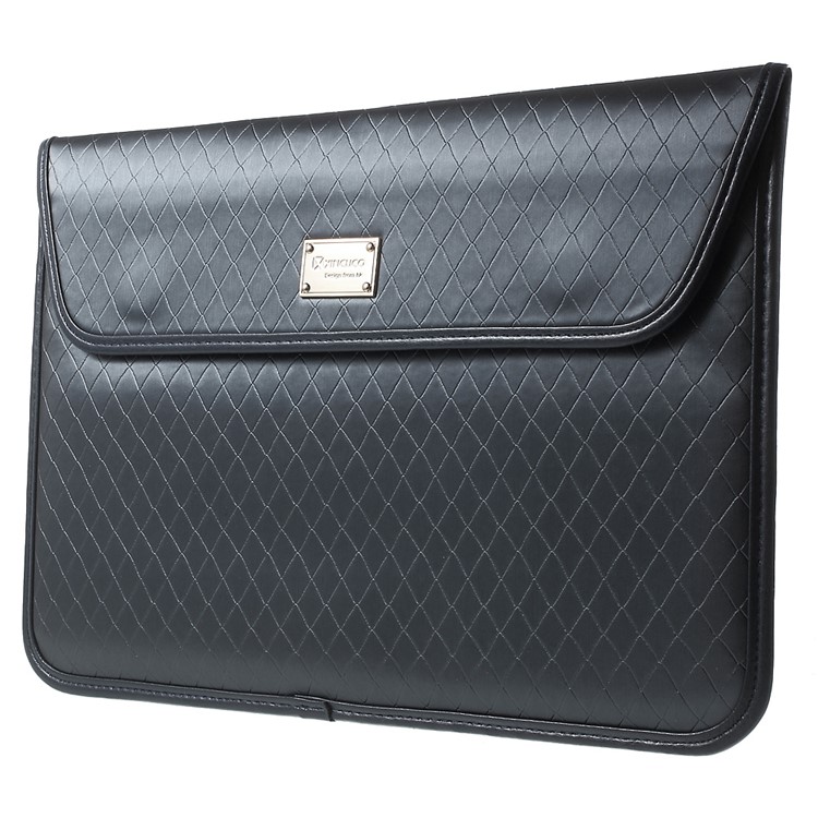XINCUCO Gro Série Texturé Vessie Sac D'ordinateur Portable Pour Macbook Air 11 Pouces / 12 Pouces Avec Écran Rétine (2015) - Noir-3