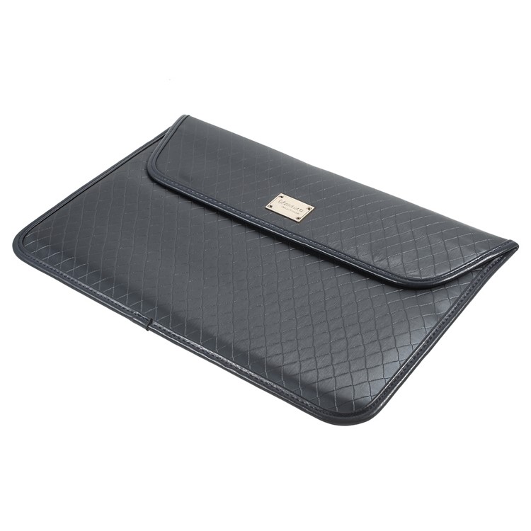 XINCUCO Gro Série Texturé Vessie Sac D'ordinateur Portable Pour Macbook Air 11 Pouces / 12 Pouces Avec Écran Rétine (2015) - Noir-5