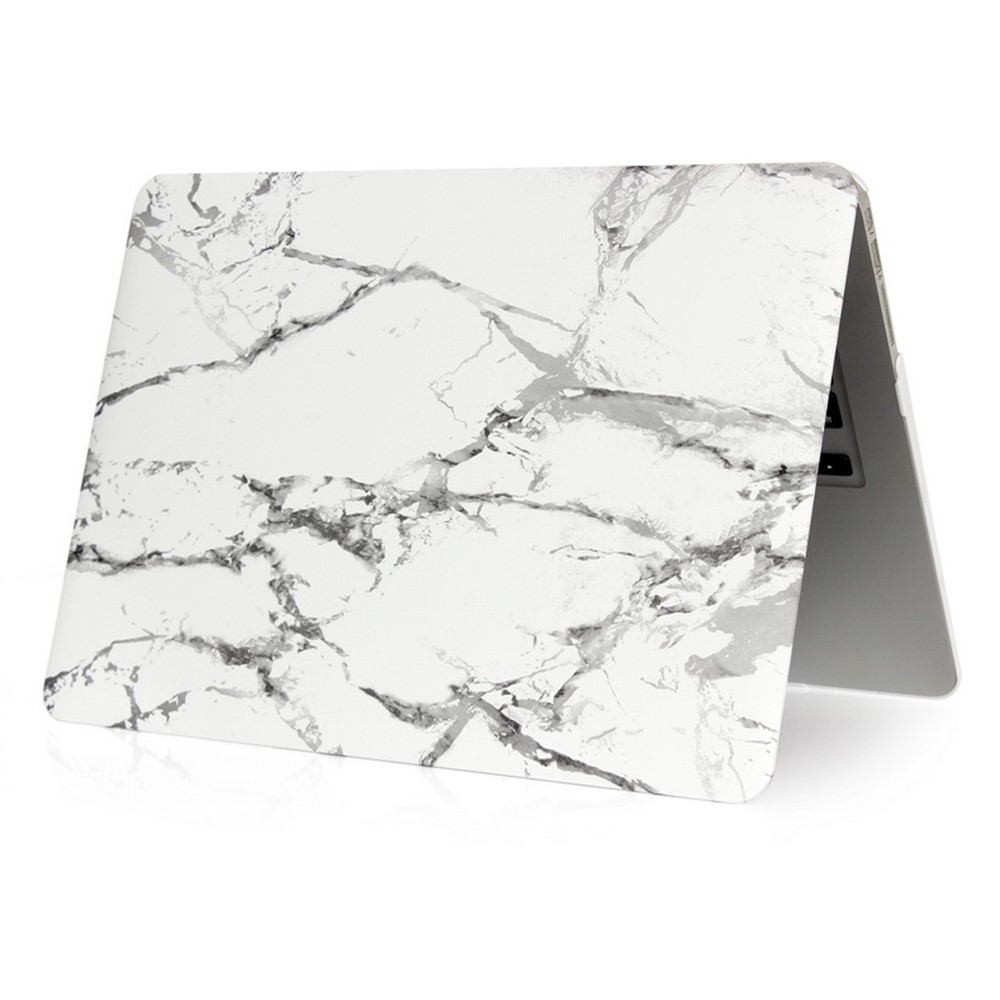 Marble Texture Hard Shell Case for Apple MacBook Pro 13.3 Inch - Grey / White-3