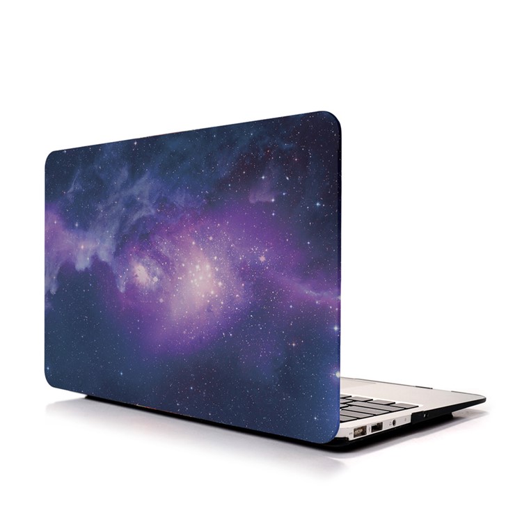 Nacht Sternenhimmel PC-Fest -Schutzabdeckung für macbook Luft 13.3 Zoll - lila-3