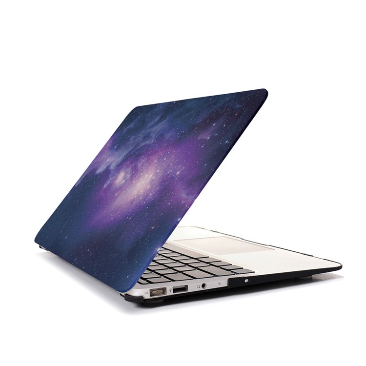 Nacht Sternenhimmel PC-Fest -Schutzabdeckung für macbook Luft 13.3 Zoll - lila-4