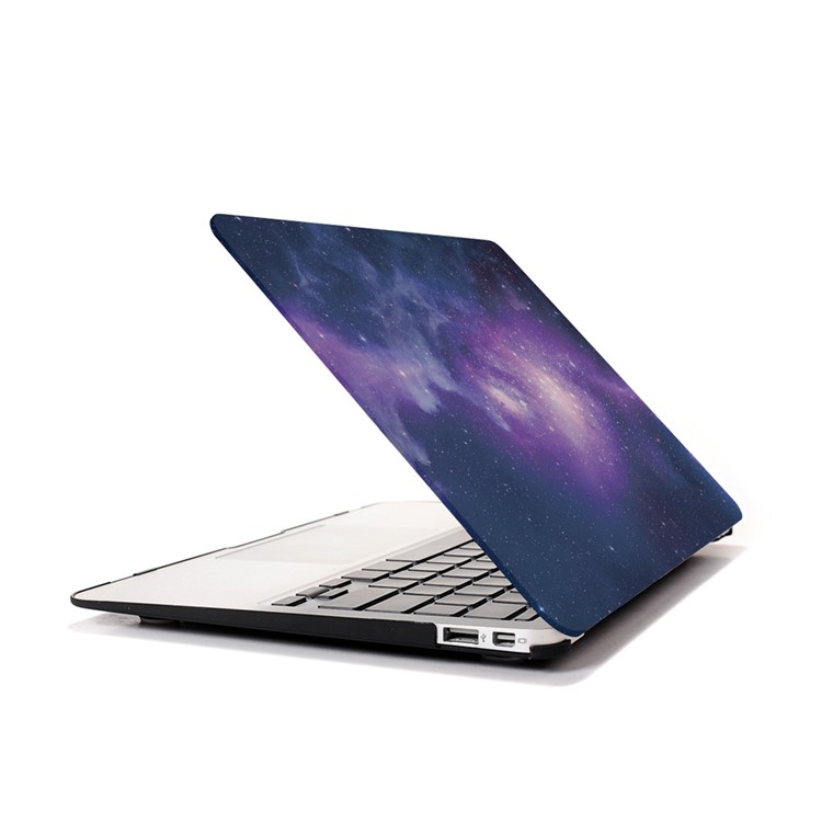 Nacht Sternenhimmel PC-Fest -Schutzabdeckung für macbook Luft 13.3 Zoll - lila-5