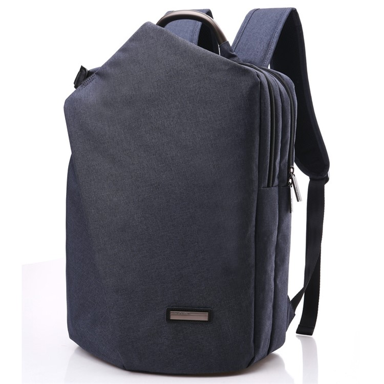 TUGUAN 16-inch Travel Laptop Backpack Notebook Shoulder Bag (1556) - Black-1