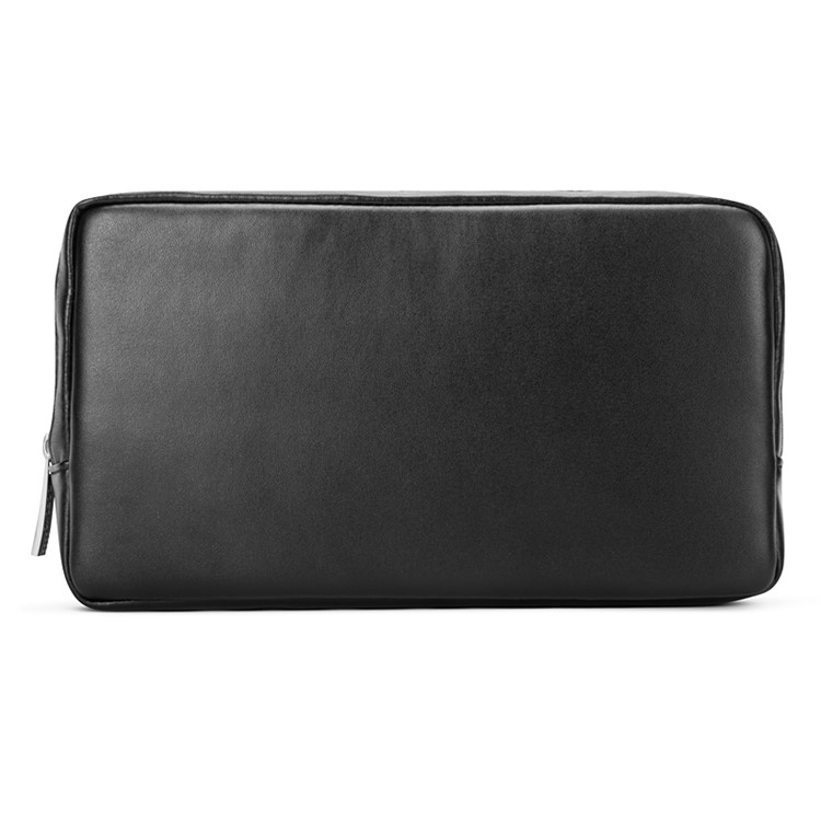 POFOKO Martin Series PU Leather Storage Pouch for Tablet/Hard Disk/Mouse etc - Black / L Size-3