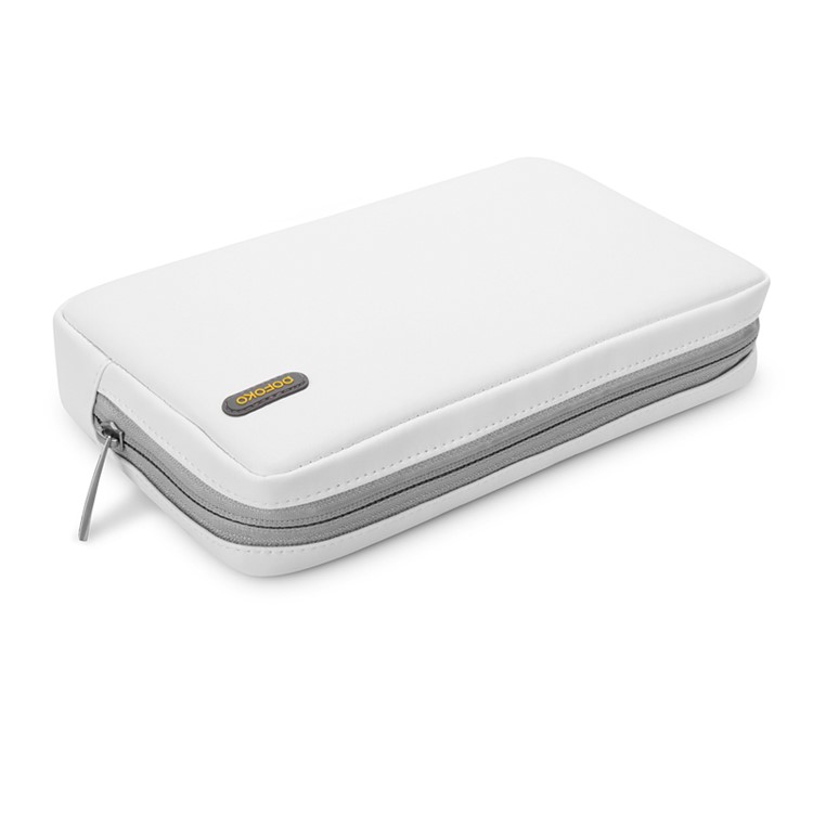 POFOKO Martin Series PU Leather Carrying Bag for Tablet/Hard Disk/Mouse etc - White / L Size-9