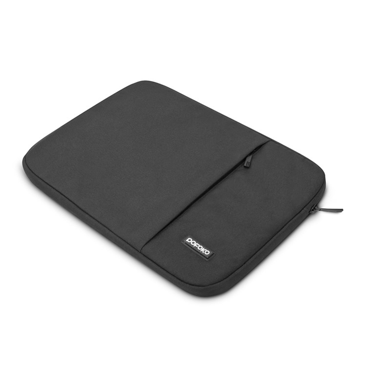 POFOKO Rainbow 14.0-inch Oxford Cloth Laptop Sleeve with Pocket - Black-4