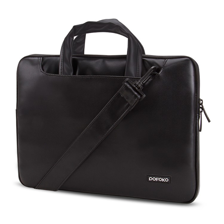 POFOKO New LITA Series Shoulder Laptop Briefcase Bag for Macbook Pro 15.4 Inch - Black-1