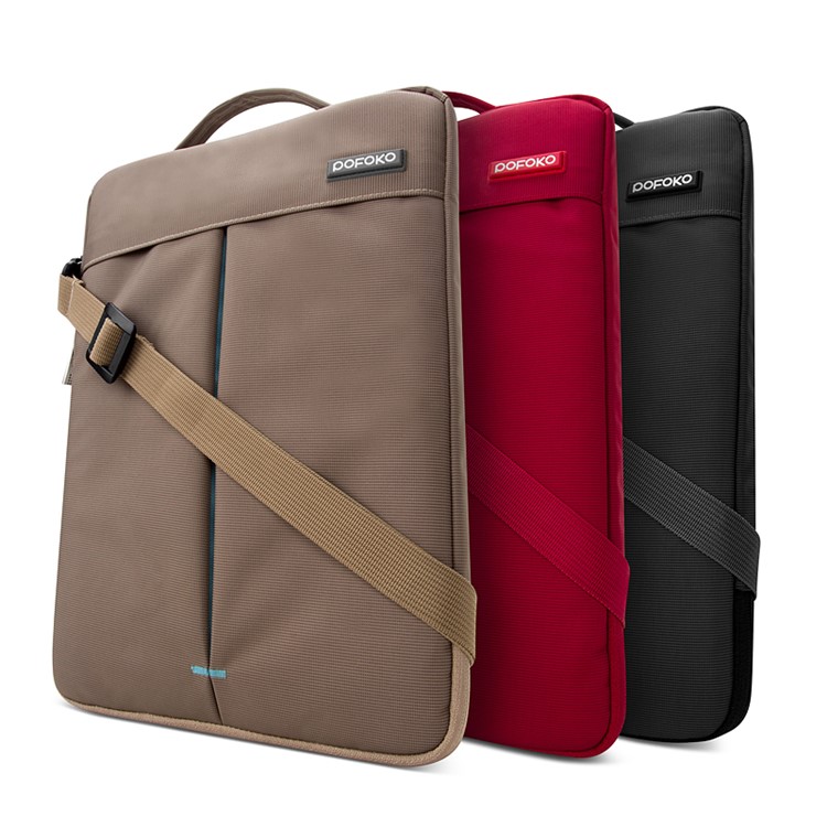 POFOKO Kaibin Series Laptop Sleeve Handbag Shoulder Bag for Macbook Air / Pro 13.3 inch - Grey-10