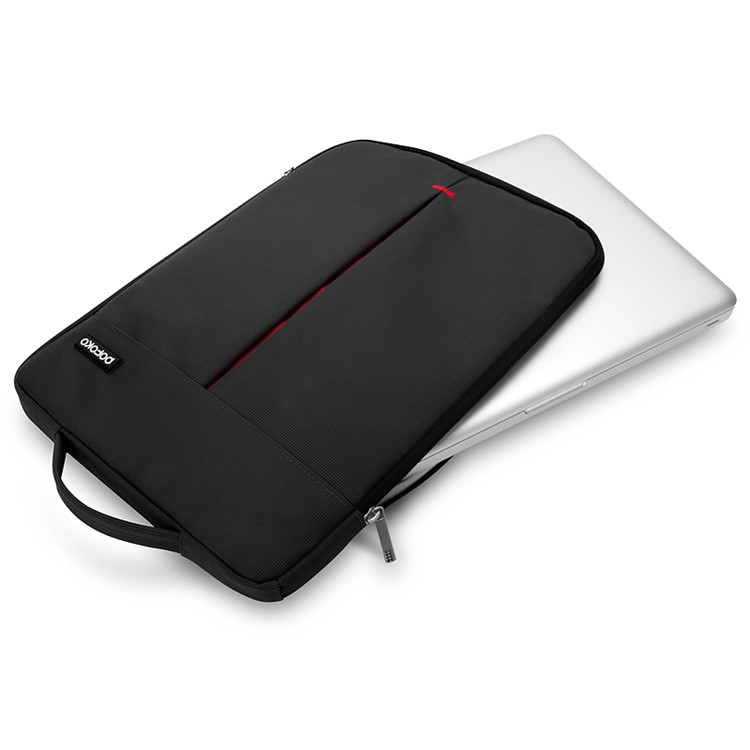 POFOKO Kaibin Series Laptop Sleeve Handbag Shoulder Bag for Macbook Air / Pro 13.3 inch - Grey-8