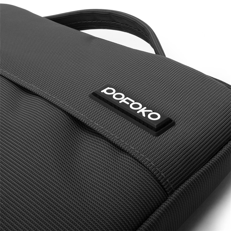 POFOKO Kaibin Series Laptop Sleeve Handbag Shoulder Bag for Macbook Air / Pro 13.3 inch - Grey-9