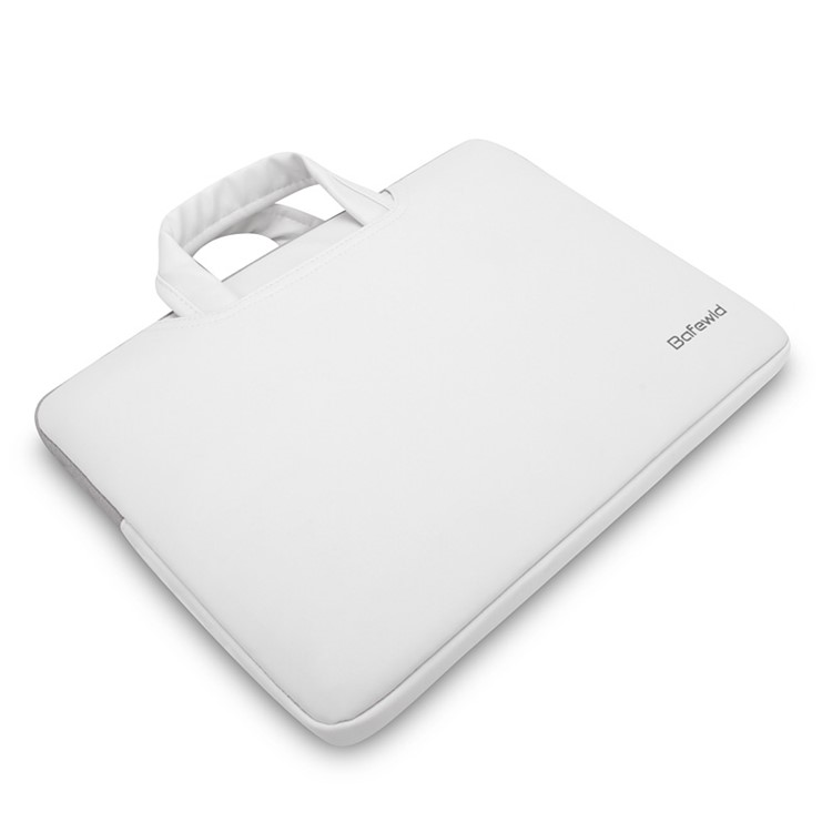 BAFEWLD Jazz Series Plush Lining Laptop Briefcase Bag for Macbook Air 11 Inch - White-3