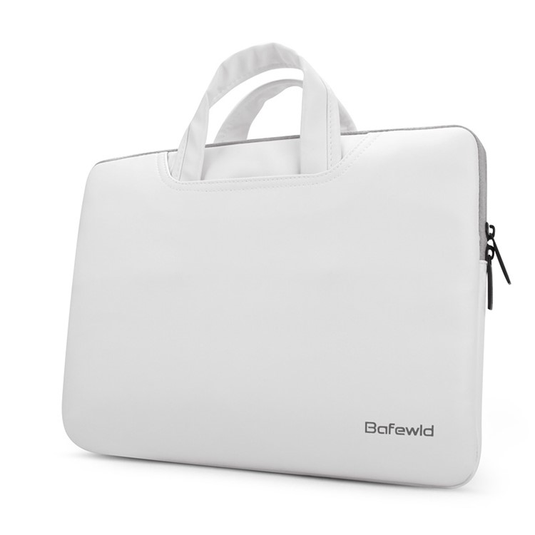 BAFEWLD Jazz Series Plush Lining Laptop Briefcase Bag for Macbook Air 11 Inch - White-5